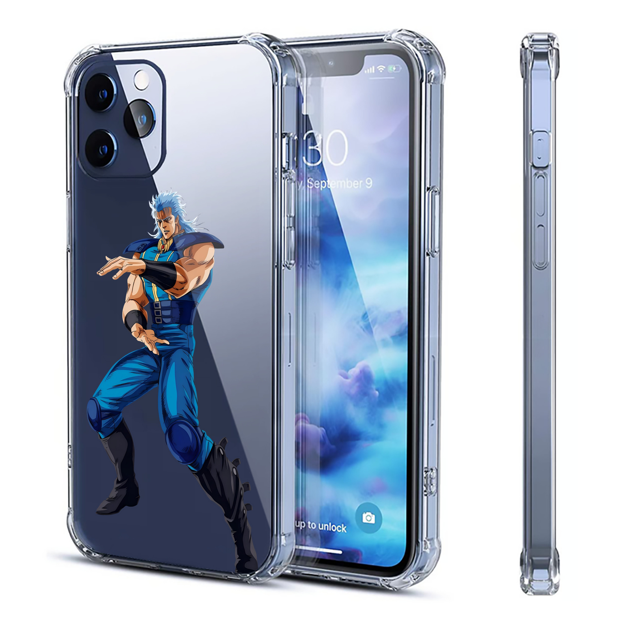 （画像用） 北斗の拳 Fist of the North Star 【iPhone 12シリーズ対応】透明スマホケース（クリアソフトケース）
